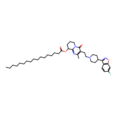 Chemical structure of Paliperidone Heptadecanoate