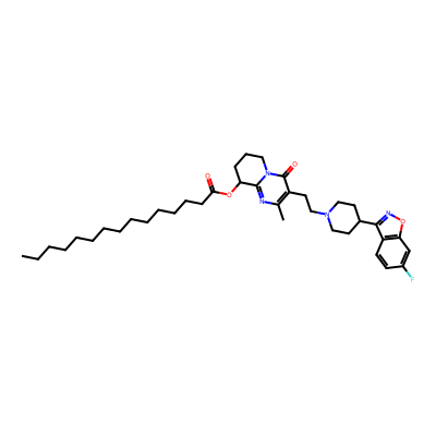 Chemical structure of Paliperidone Pentadecanoate