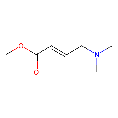 Chemical structure of Methyl (2E)-4-(dimethylamino)but-2-enoate