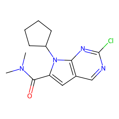 Chemical structure of Ribociclib Chloro Amide Impurity