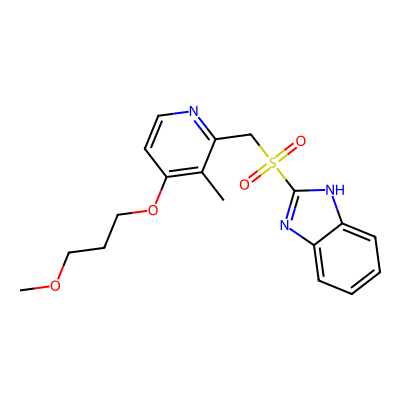 Chemical structure of Rabeprazole Sulfone Impurity