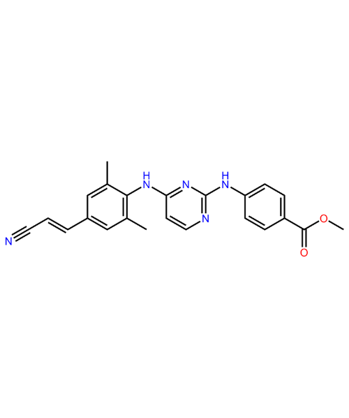 Chemical structure of Rilpivirine Methyl Ester Impurity