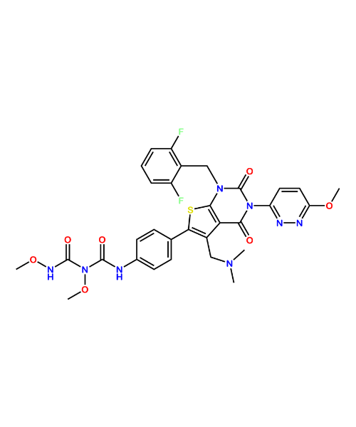 Chemical structure of Relugolix Impurity C