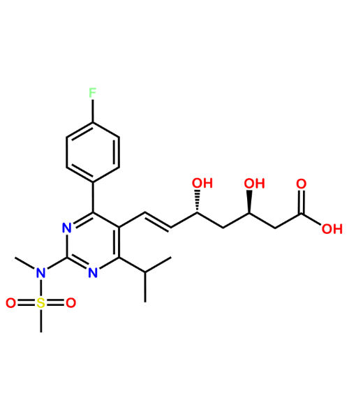 Chemical structure of Rosuvastatin Impurity G