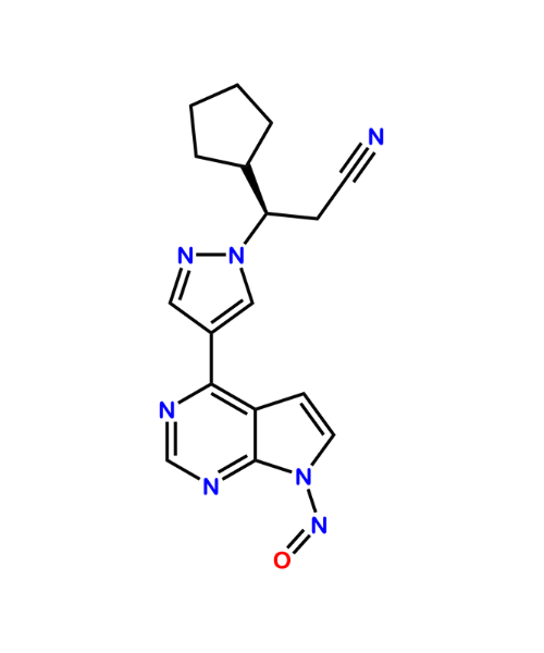 Chemical structure of N-Nitroso-Ruxolitinib