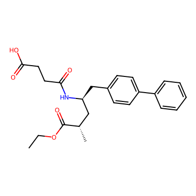Chemical structure of (2S,4R)-Sacubitril