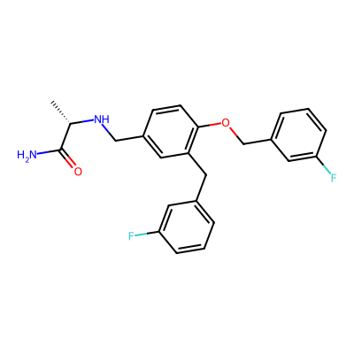 Chemical structure of Safinamide Dialkylated Impurity