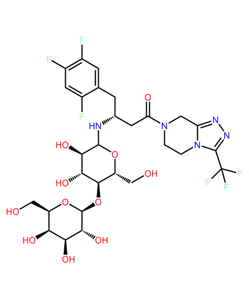 Chemical structure of Sitagliptin Lactose
