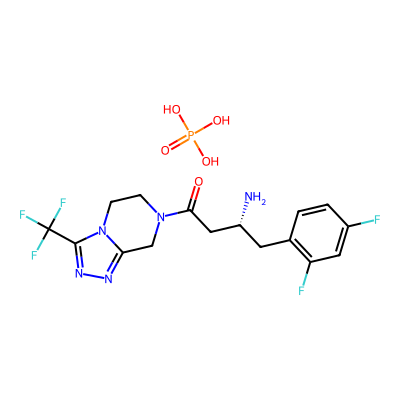 Chemical structure of Sitagliptin Impurity C