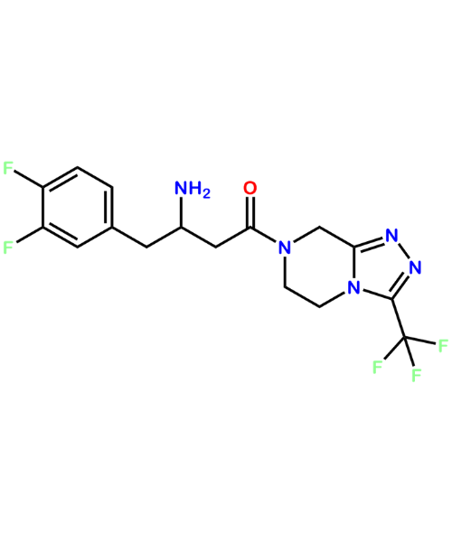 Chemical structure of 3,4-Difluoro Sitagliptin