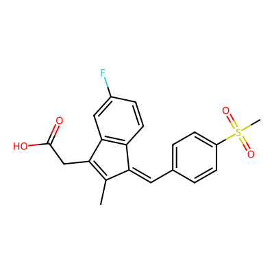Chemical structure of Sulindac Sulfone