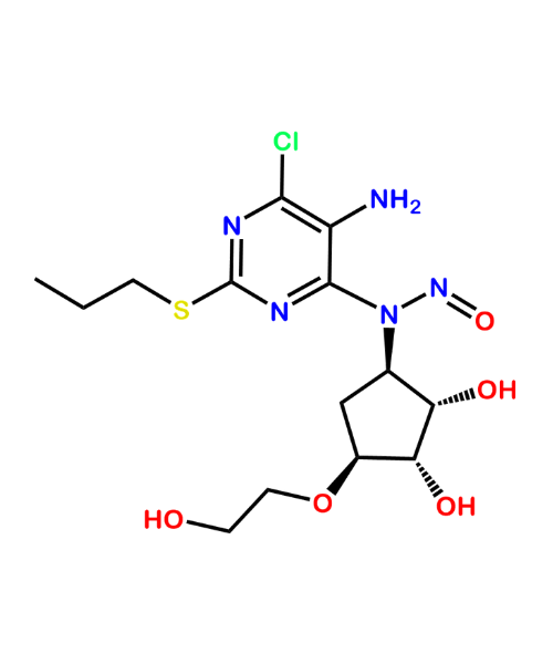 Chemical structure of Ticagrelor Impurity 11