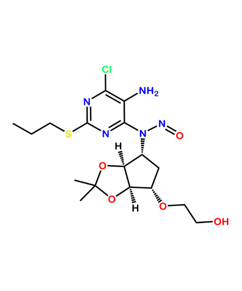 Chemical structure of Ticagrelor Impurity 12