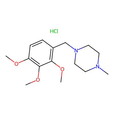 Chemical structure of Trimetazidine Dihydrochloride Impurity I