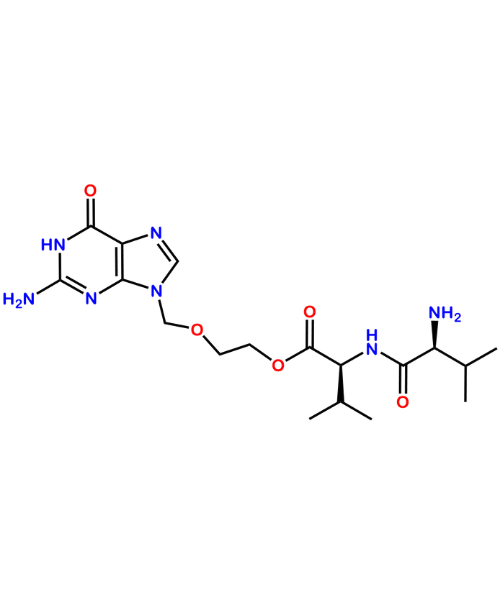 Chemical structure of Valacyclovir L-valinate