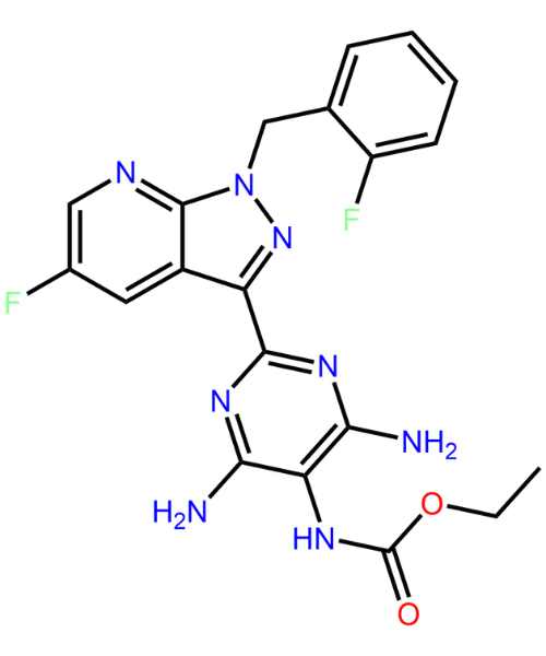 Chemical structure of Vericiguat Impurity D