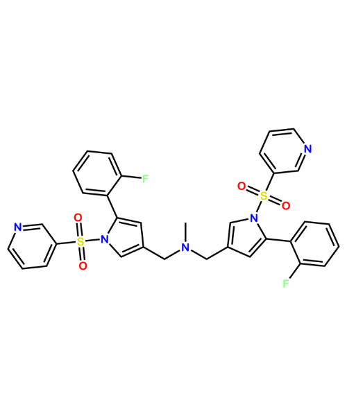 Chemical structure of Vonoprazan Dimer Impurity