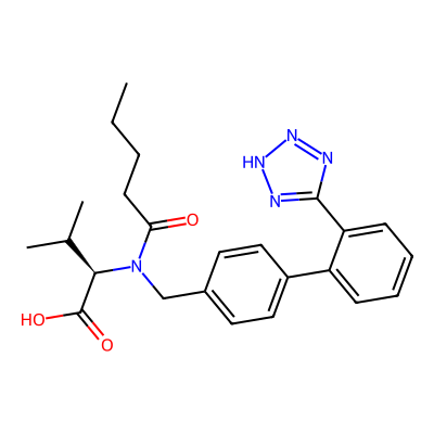 Chemical structure of Valsartan Related Compound A