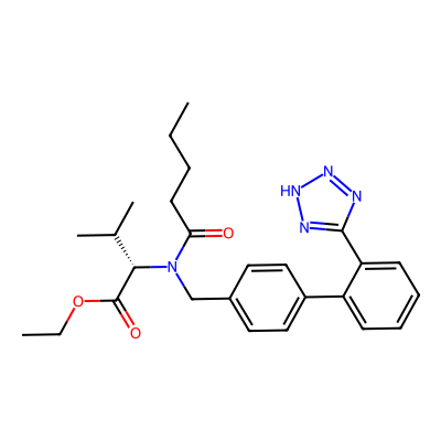 Chemical structure of Valsartan Ethyl Ester