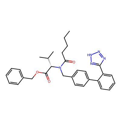 Chemical structure of Valsartan Related Compound C