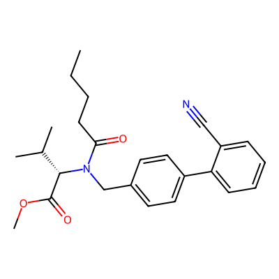 Chemical structure of Valsartan Cyano Analog Methyl Ester