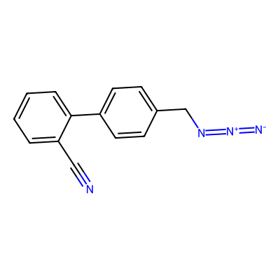 Chemical structure of 4'-(azidomethyl)-[1,1'-biphenyl]-2-carbonitrile