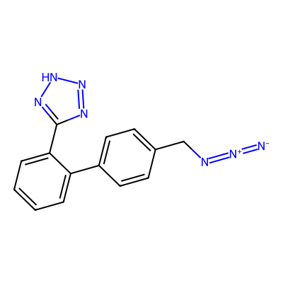 Chemical structure of 5- [4'-(azidomethyl) [1,1'-biphenyl]-2-yl]-1H-tetrazole