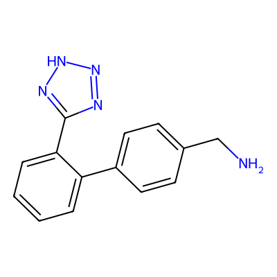 Chemical structure of 1-[2'-(2H-tetrazol-5-yl)[1,1'-biphenyl]-4-yl]methanamine