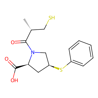 Chemical structure of Zofenoprilat Sodium Salt