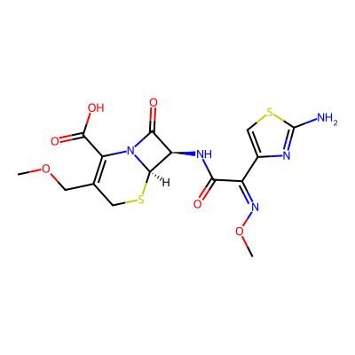 Chemical structure of Cefpodoxime