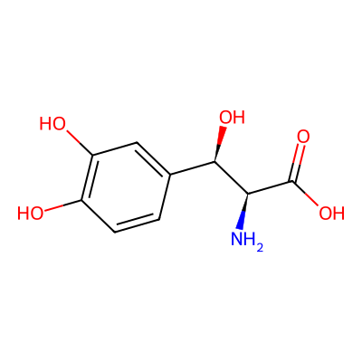 Chemical structure of Droxidopa