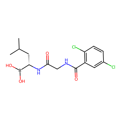 Chemical structure of Ixazomib