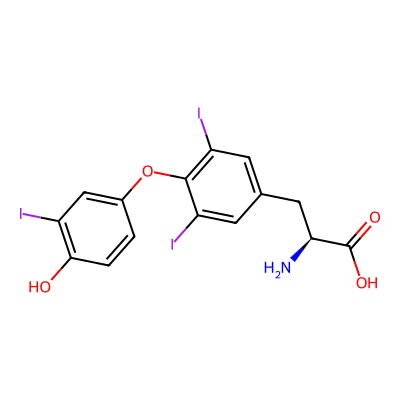 Chemical structure of Liothyronine