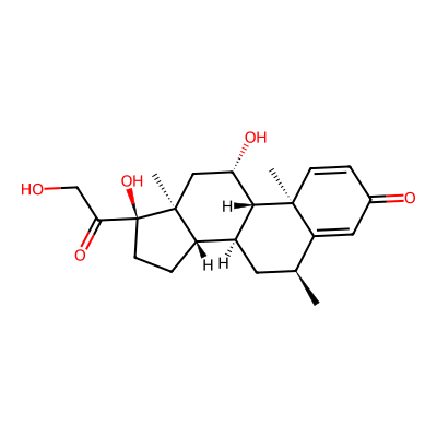 Chemical structure of Methyl Prednisolone