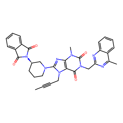 Chemical structure of Linagliptin EP Impurity I
