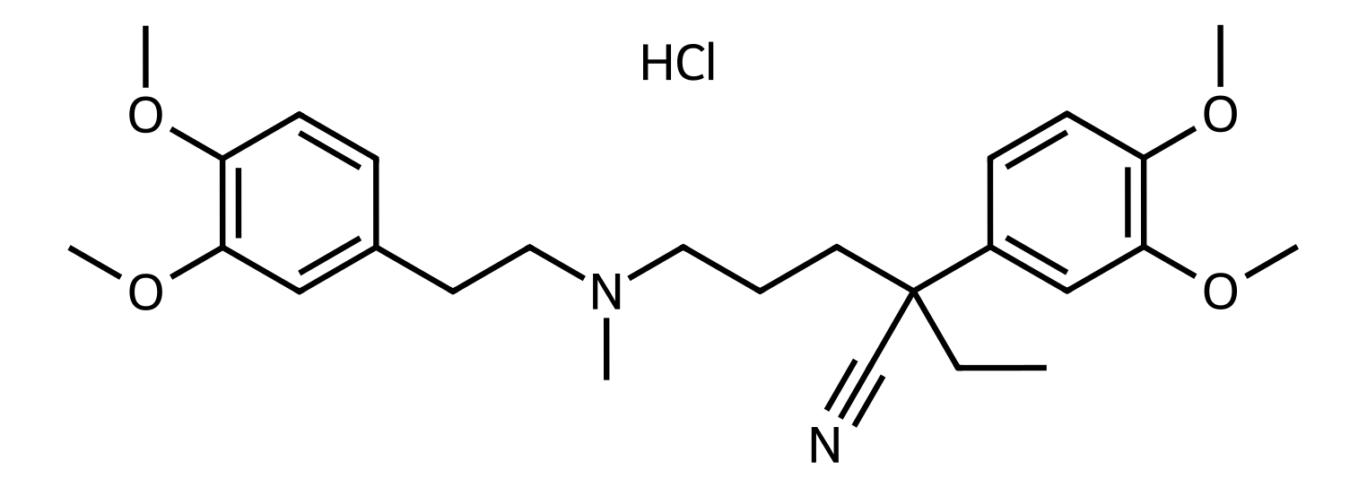 Chemical structure of Verapamil Impurity EP H
