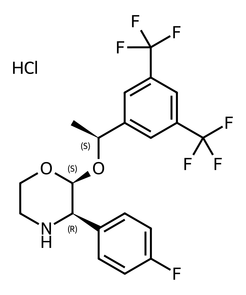 Chemical structure of Aprepitant Impurity E